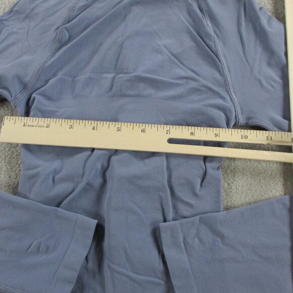 SKIMS Seamless Sculpt Zip Front Top Women Small Steel Blue Long Sleeve Shapewear - Picture 5 of 7